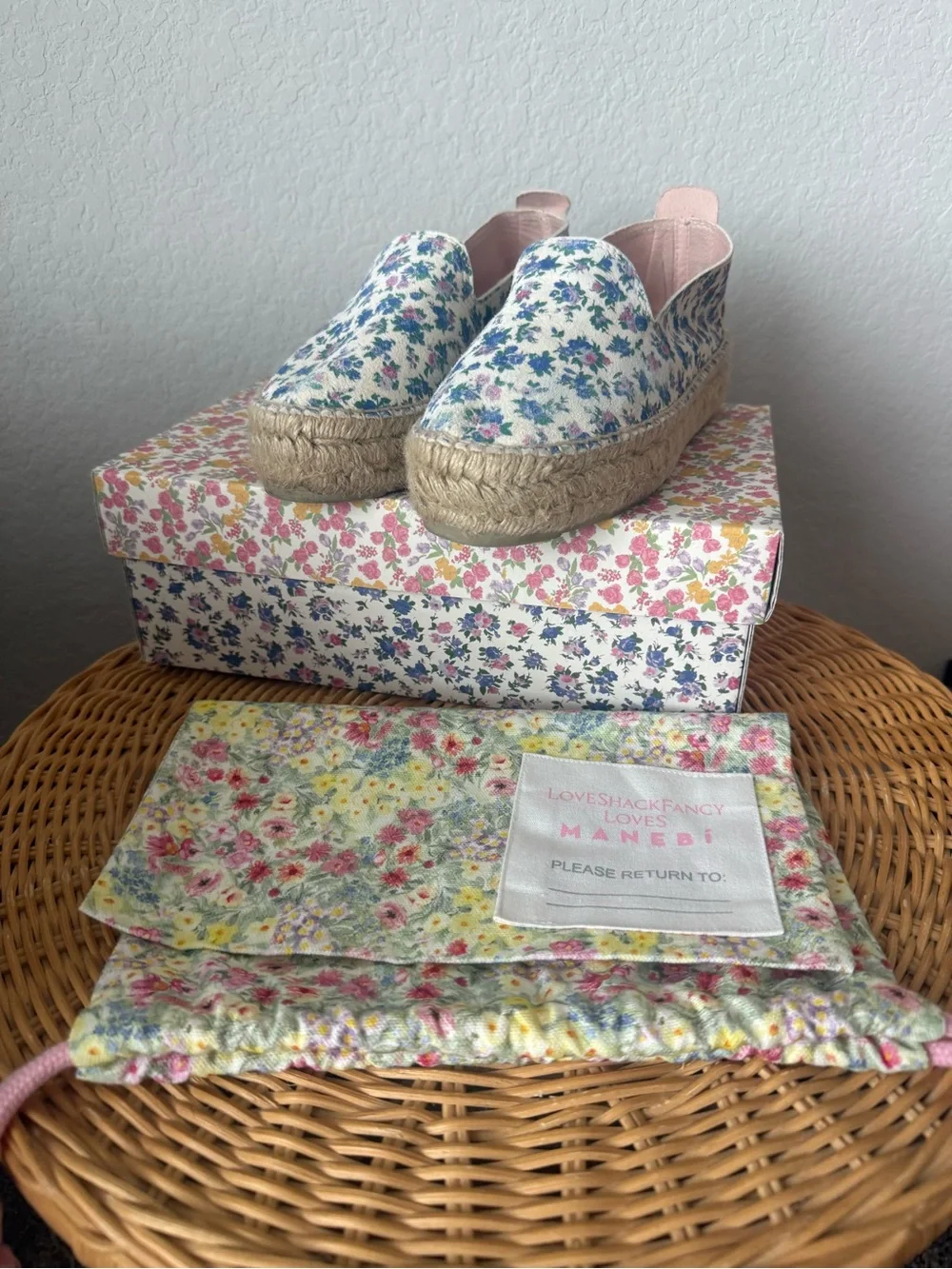 LoveShackFancy slip espadrilles